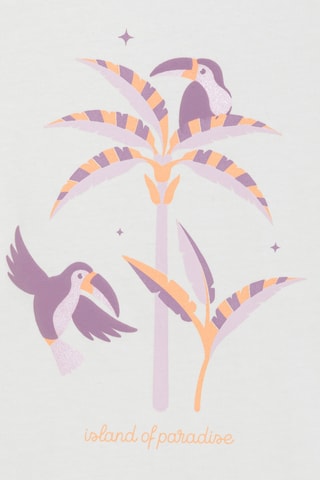 Pijama - Branco e laranja - Okaidi