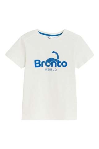 T-shirt Mundo Jurássico - Branco