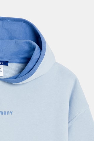 Sweat com capuz - Azul-claro - Okaidi