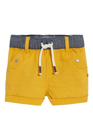 Calções de linho - Amarelo