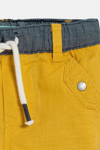 Calções de linho - Amarelo