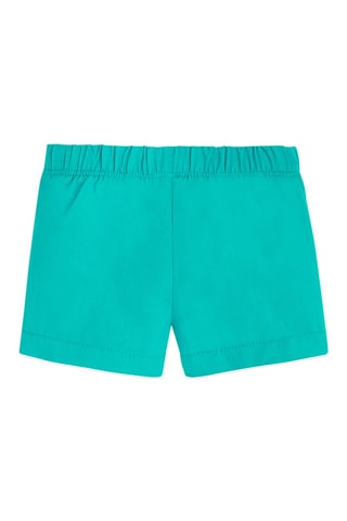 Calções em linho Verde