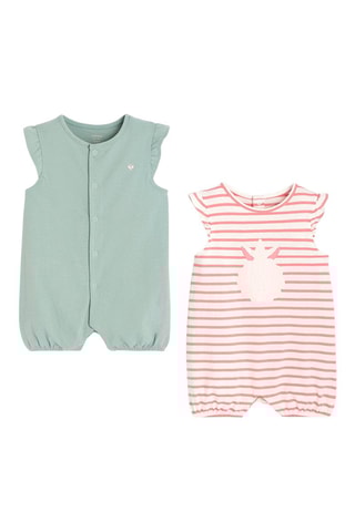 2 macacões Verde e vermelho