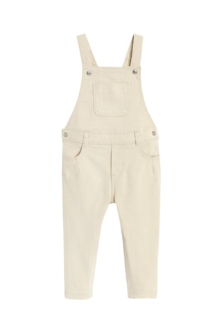 Blusa e jardineiras - Branco e azul-noite - Obaïbi