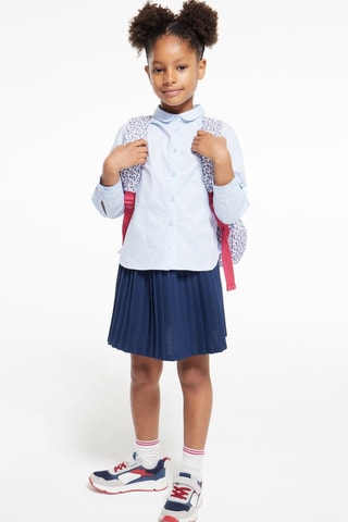 Saia plissada - Azul-marinho - Okaïdi