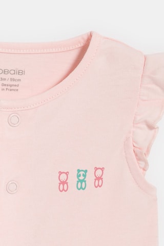 2 babygros - Rosa e branco