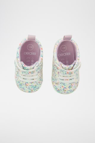 Chinelos de quarto - Cru e turquesa