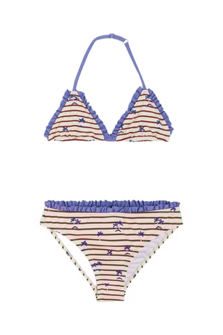 Biquíni - Cru e bordô