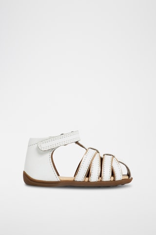 Sandálias em couro - Branco