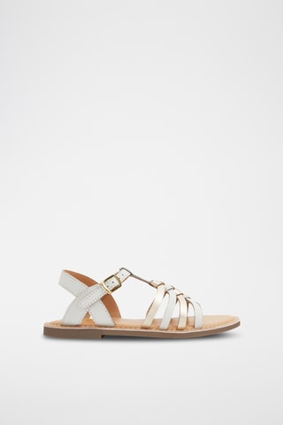 Sandálias em couro - Branco