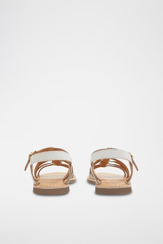 Sandálias em couro - Branco