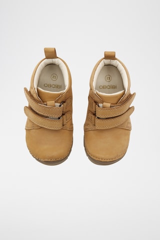 Botins em couro - Castanho-claro