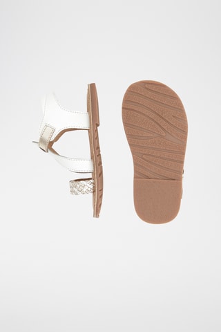 Sandálias em couro - Branco