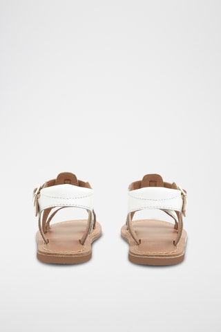 Sandálias em couro - Branco