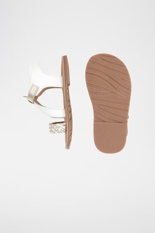 Sandálias em couro - Branco