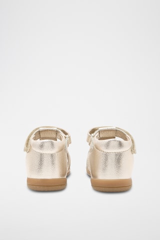 Sandálias em couro - Dourado