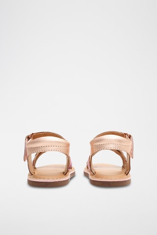 Sandálias em couro - Rosa