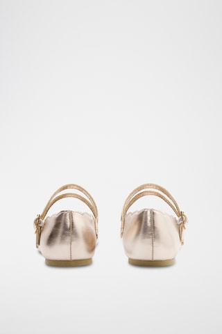 Babies em couro - Dourado