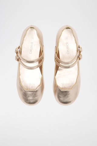 Babies em couro - Dourado