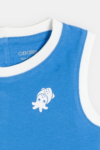 Camisola de alças - Azul - Obaibi