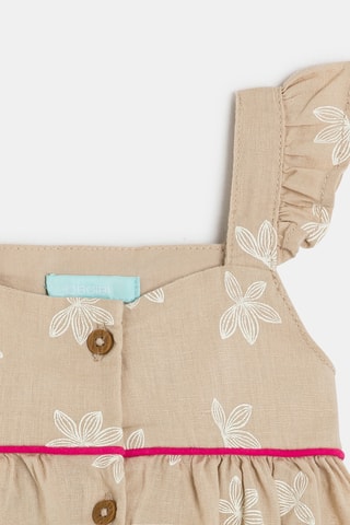 Vestido sem mangas - Bege - Obaibi