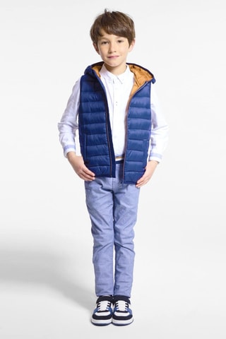Colete acolchoado com capuz - Azul-marinho - Okaidi