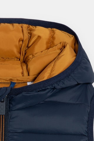 Colete acolchoado com capuz - Azul-marinho - Okaidi