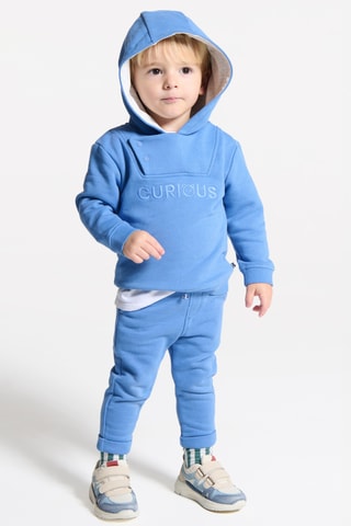 Sweat com capuz - Azul - Obaibi