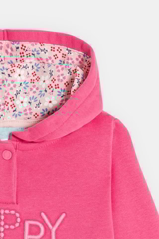 Sweat com capuz - Rosa - Obaibi