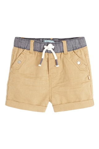 Calções em linho - Bege - Obaibi