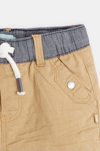 Calções em linho - Bege - Obaibi