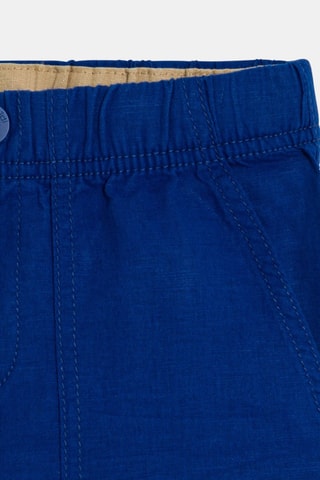 Bermudas de linho - Azul-real