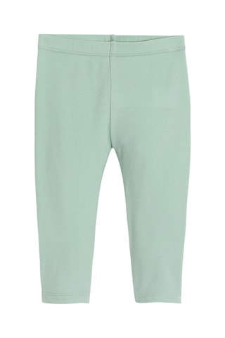 Vestido e leggings - Branco e verde - Obaibi