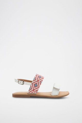 Sandálias em couro - Branco