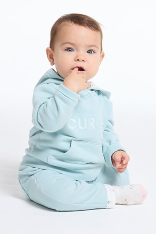 Sweat com capuz - Verde-água