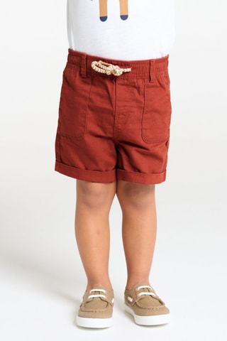 Calções - Vermelho-tijolo