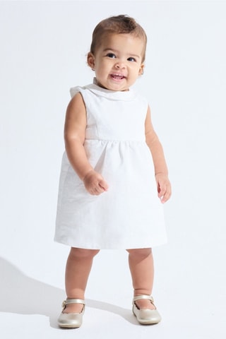 Body-vestido sem mangas - Branco