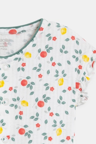 Babygro - Branco e verde