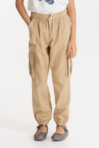Calças - Bege - Okaidi
