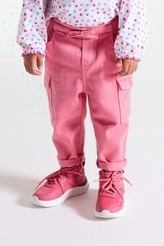 Calças cargo - Rosa - Obaibi