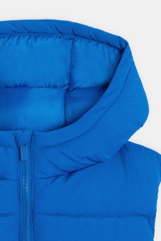 Colete acolchoado com capuz - Azul - Okaidi