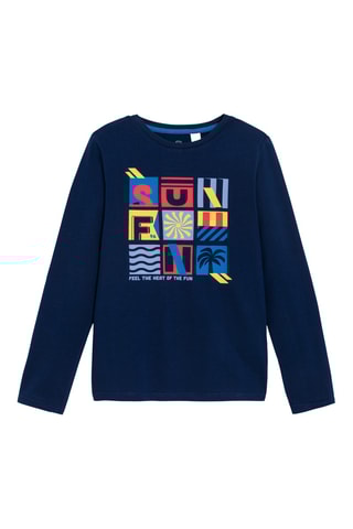 T-shirt - Azul-marinho - Okaidi