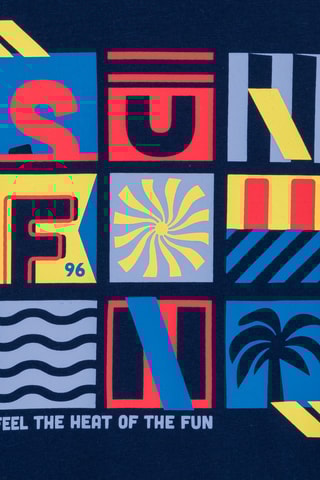 T-shirt - Azul-marinho - Okaidi