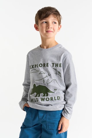 T-shirt - Cinzento - Okaidi