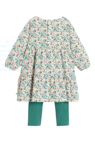 Vestido e leggings - Verde - Obaibi