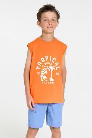 Camisola de alças - Laranja - Okaidi