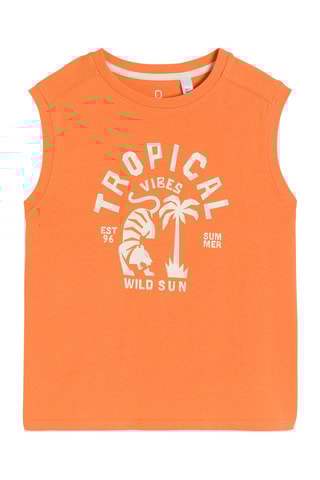 Camisola de alças - Laranja - Okaidi