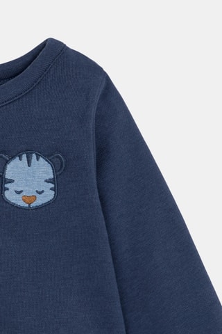 Casaco de malha - Azul - Obaibi