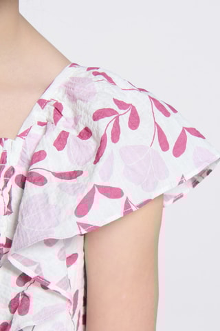 Vestido trapézio - Branco - Okaidi