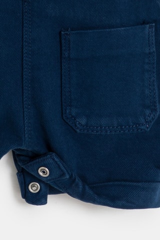 Jardineiras-calção sem mangas - Azul-marinho - Obaibi